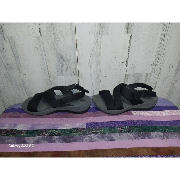 Clarks Cloudsteppers Sandals Womens 7 M Hook and Loop Slingback Comfort Shoes - Picture 5 of 8